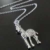 animal zebra zoo safari striped jewelry pendant necklace or jewelry making diy jewelry findings