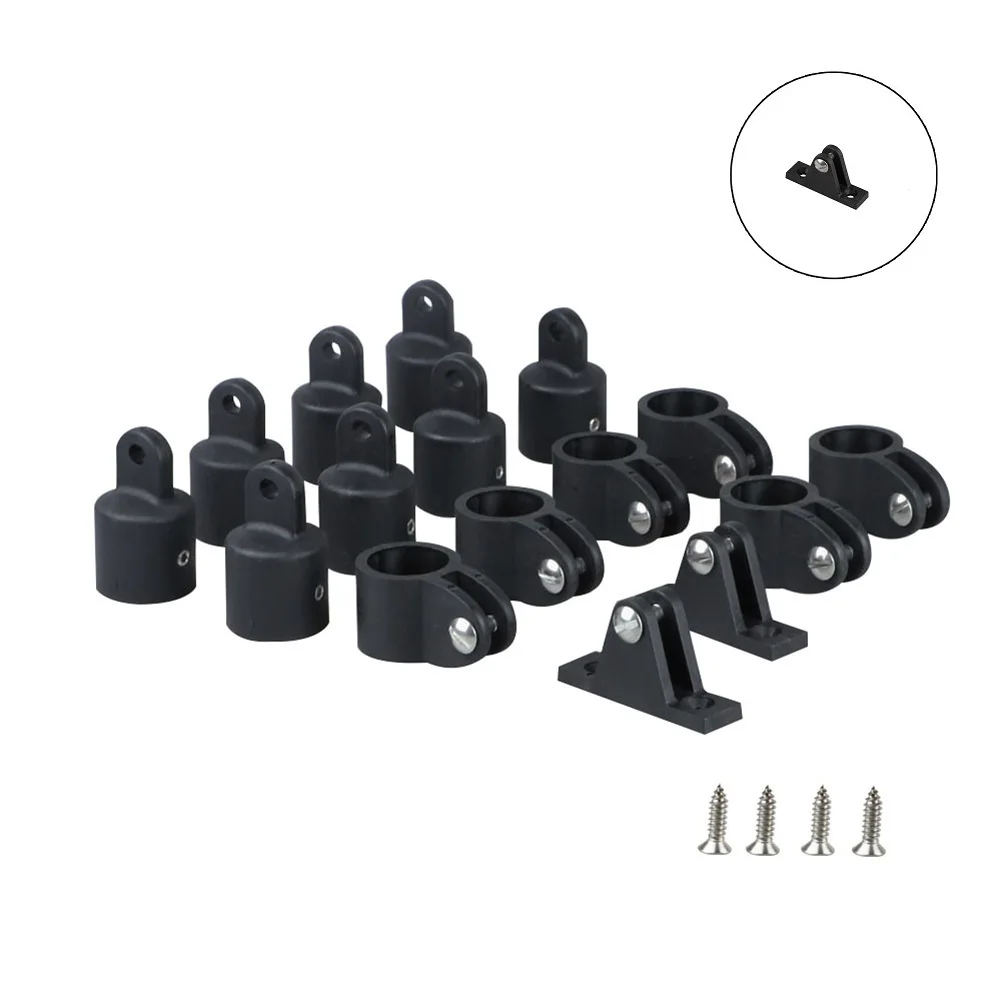 

12Pcs New Nylon Marine Boat Canopy Cover Bimini Top Deck Hinge Jaw Slide Eye End Fitting Hardware Universal DIY Tool Solid