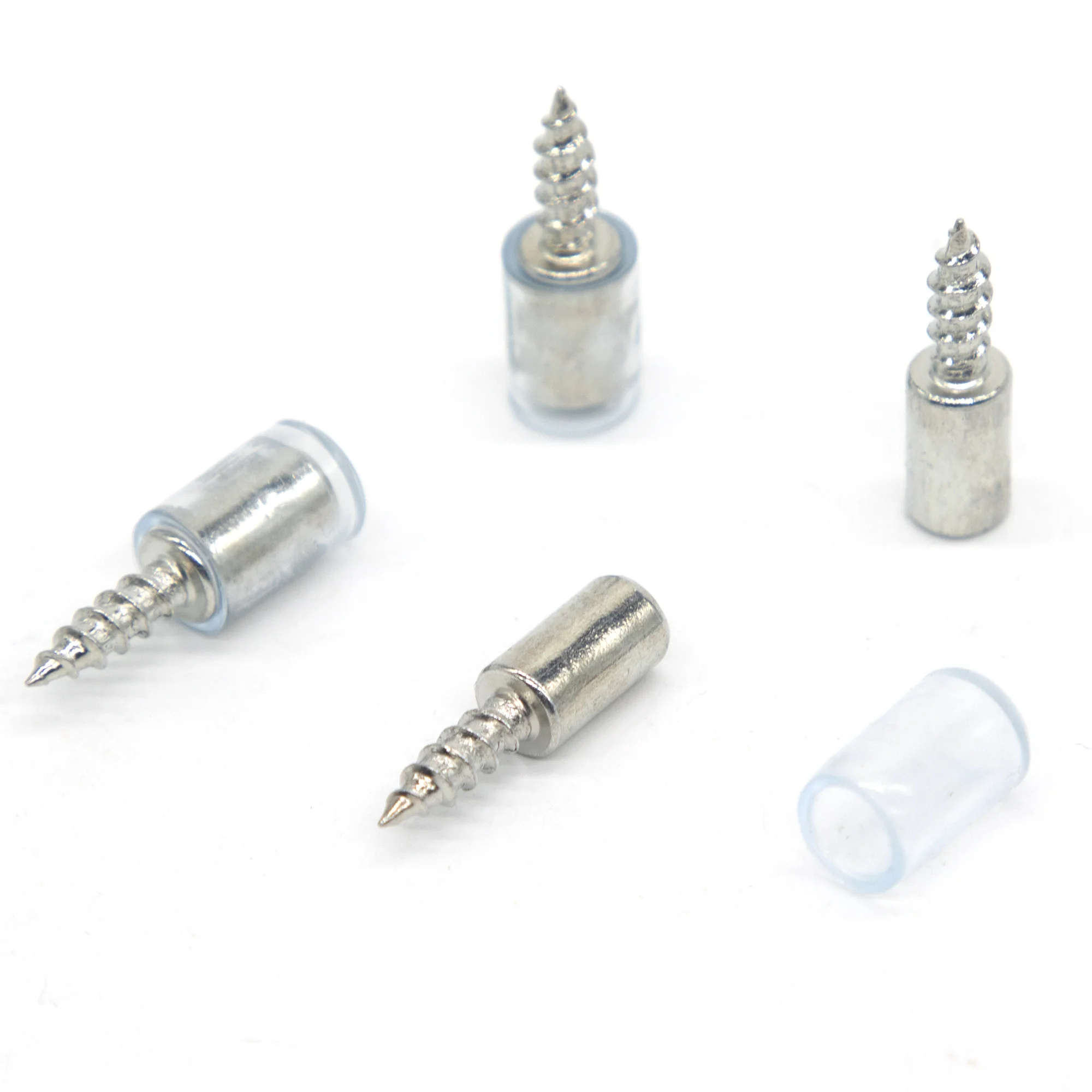 50set Cross Self-tapping Screw Layer Plate Holder Support Glass Studs Pegs Nonslip Partition Nail For Wooden Cabinets Wardrobes