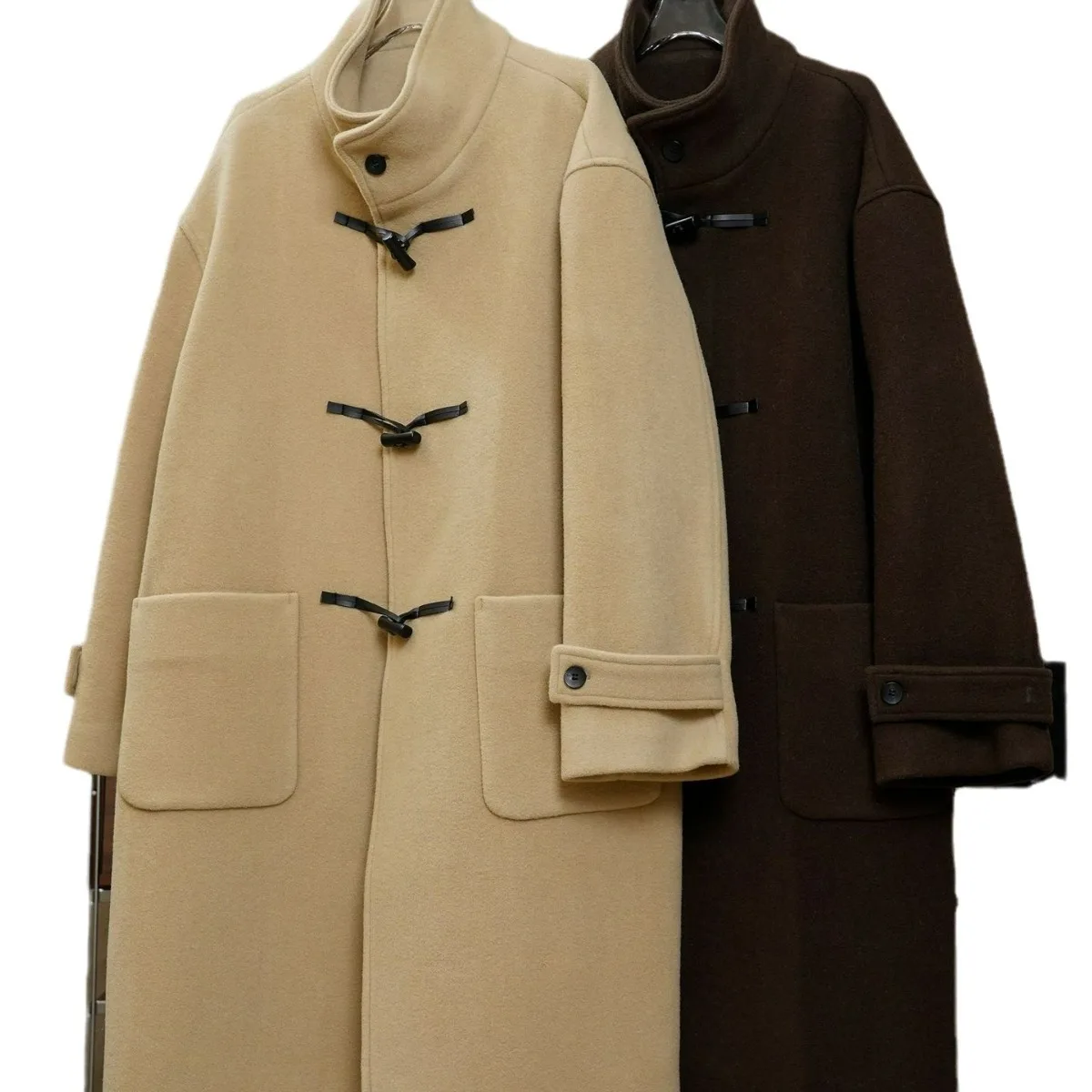 Пальто женское твидовое из австралийской шерсти в стиле Ретро