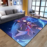 multicolor genshin impact creative multi functional carpet home lobby camping yoga children crawling blanket rugs for bedroom