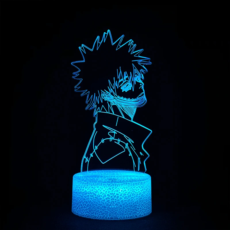 

Acrylic 3d Lamp Anime My Hero Academia Dabi Led Light for Bedroom Decor Cool Manga Gift for Him Neon Colorful Night Light Dabi