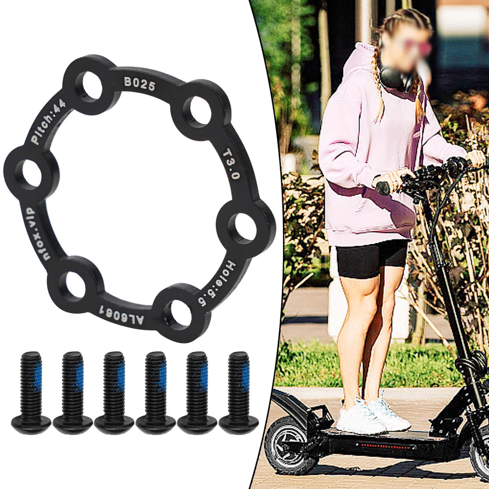 MTB горный велосипед для Boost адаптер ступицы дискового тормоза 60x60x6 мм 6 отверстий 44