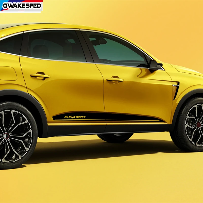 2 шт. боковые декоративные наклейки для кузова двери автомобиля Renault ARKANA Racing Spirit