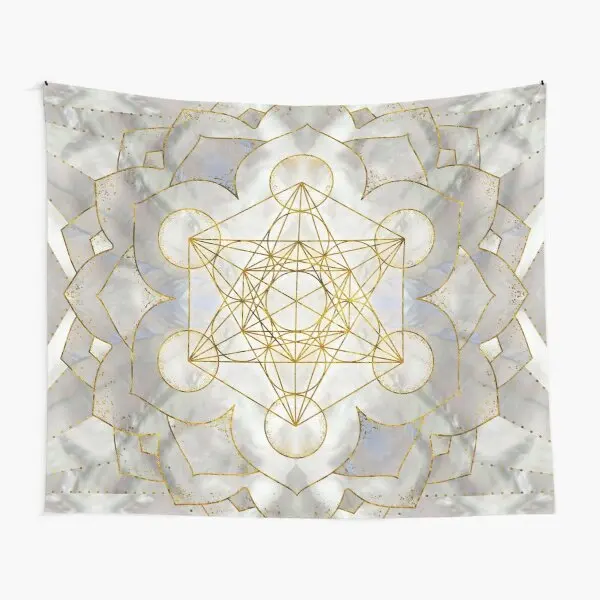 

Metatron Is Cube In Lotus священный гобелен с геометрическим рисунком, домашнее полотенце, настенное одеяло для йоги, покрывало, красивый цветной ковр...