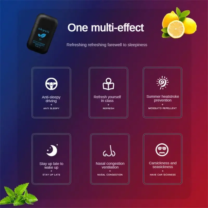 Освежающий ингалятор для снятия усталости от ринита и эфирного масла