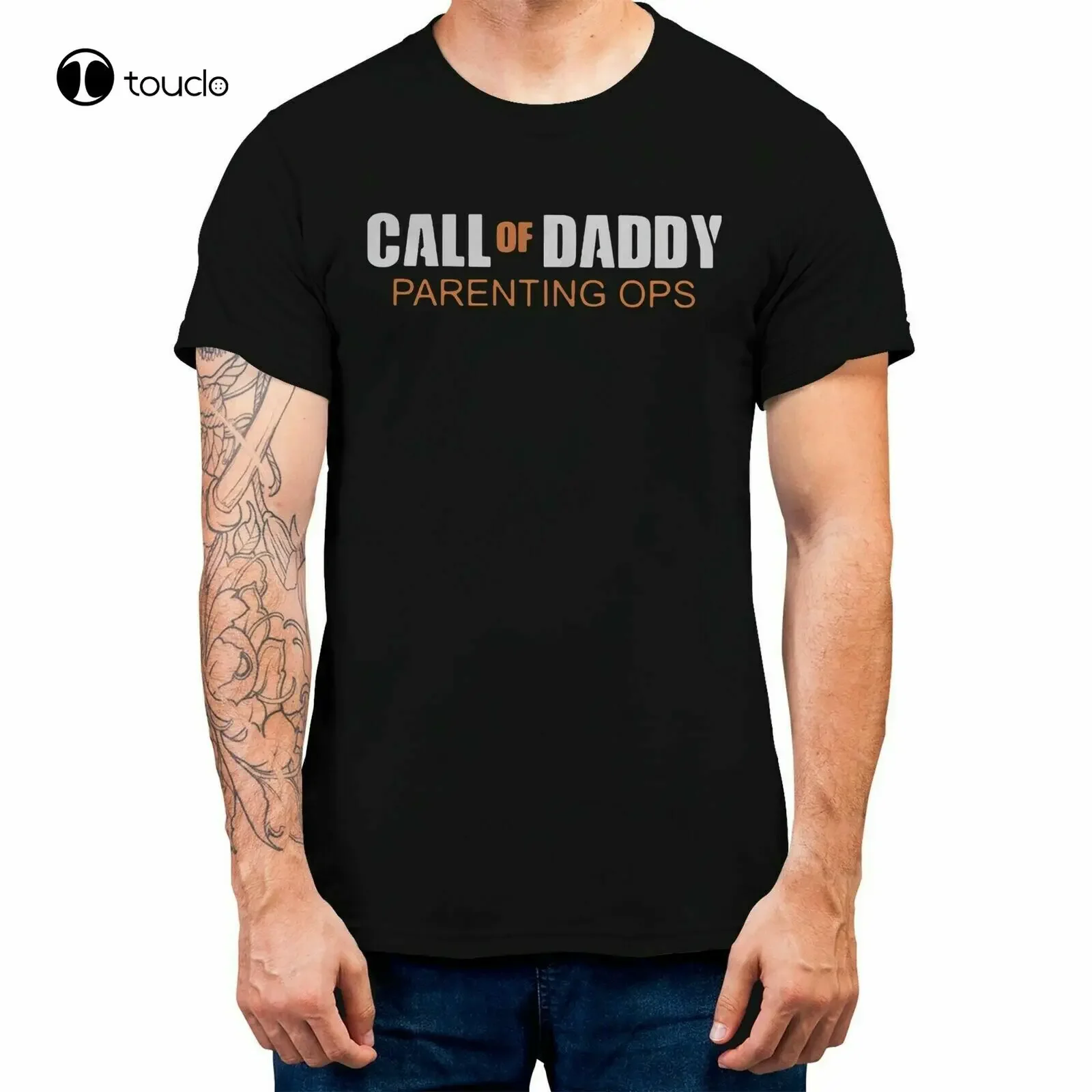 Фото Футболка Call Of Daddy Parenting Ops, забавная футболка в подарок на день отца, 100% хлопок C №1