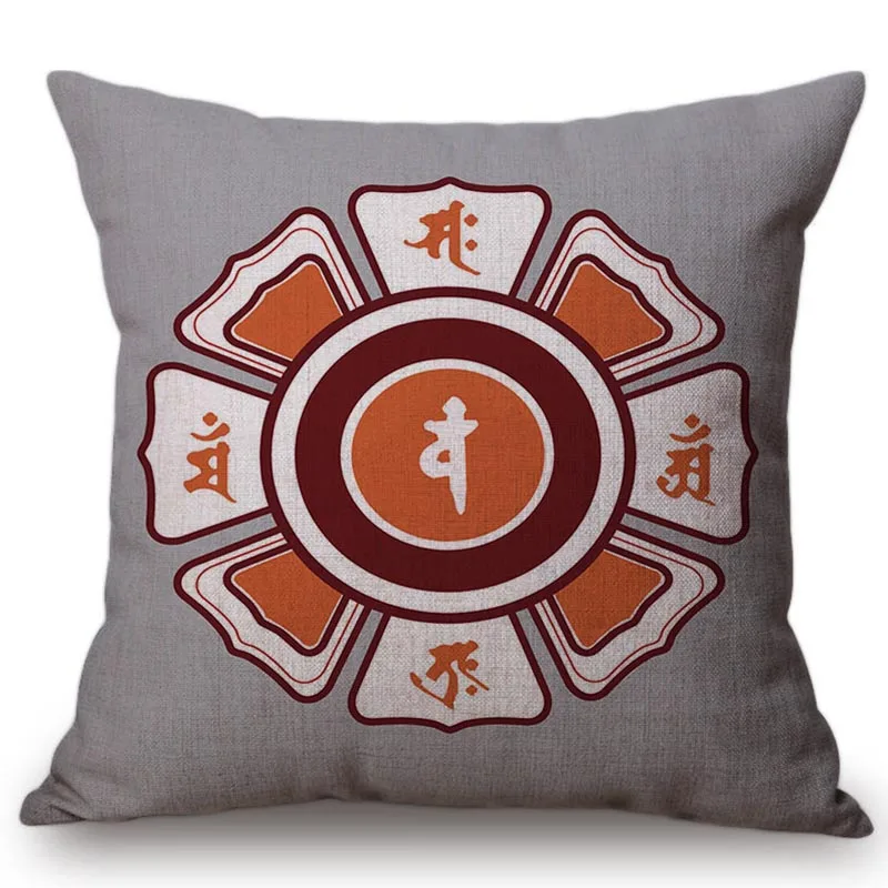 Винтажная домашняя декоративная наволочка с цветочным принтом мандалы в