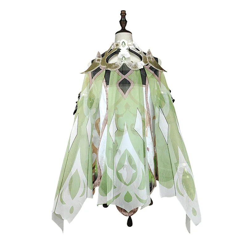 Nahida косплей Genshin Impact Lesser Lord Kusanali костюм платья для девочек парик одежда костюмы