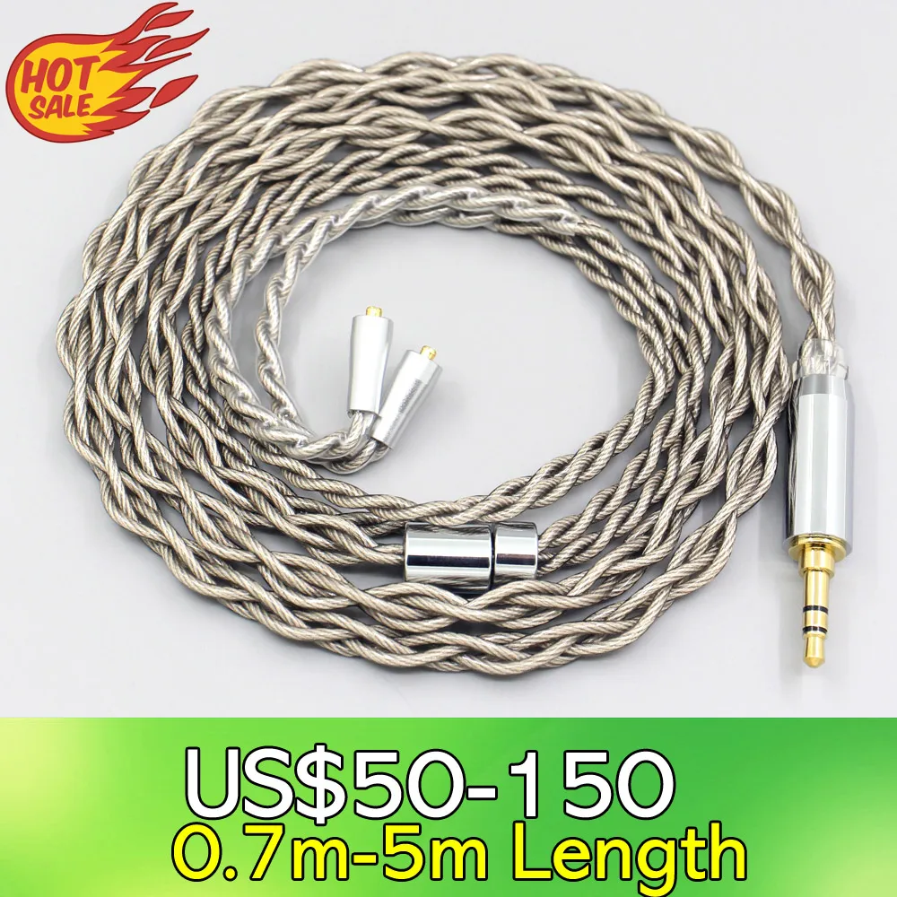 99% Pure Silver + Graphene Silver Plated Shield Earphone Cable For Westone W40 W50 W60 UM10 UM20 UM30 UM40 UM50 Pro LN007929