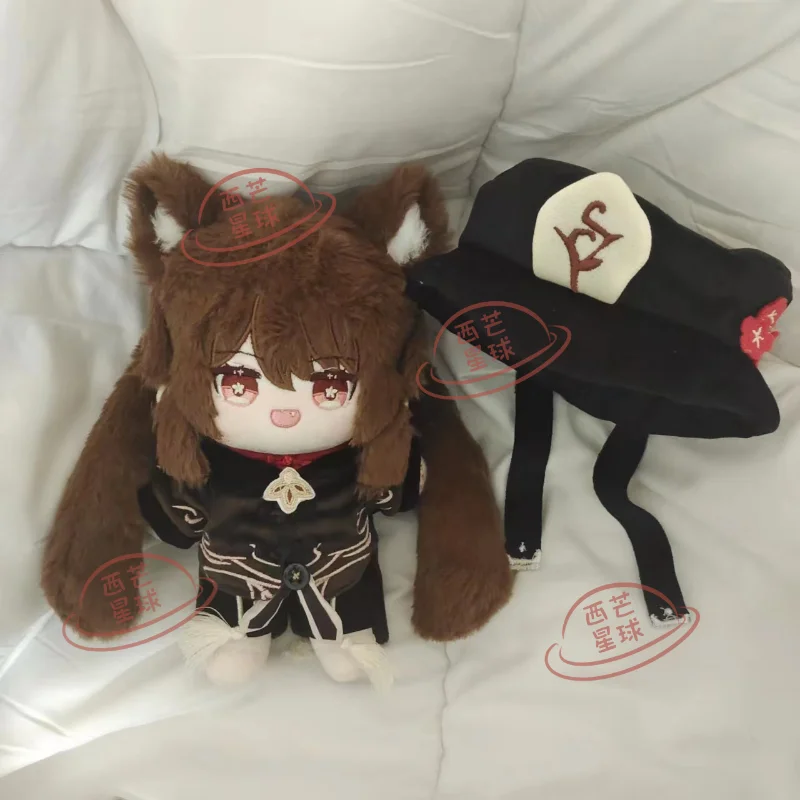 Предпродажа 20 см игра Аниме Genshin влияние Косплей Ху Тао восхитительный Мягкий