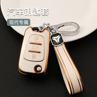 tpu car key case cover fob for kia rio k2 k3 k5 ceed cerato sportage soul for hyundai i20 i30 ix25 ix35 accessories
