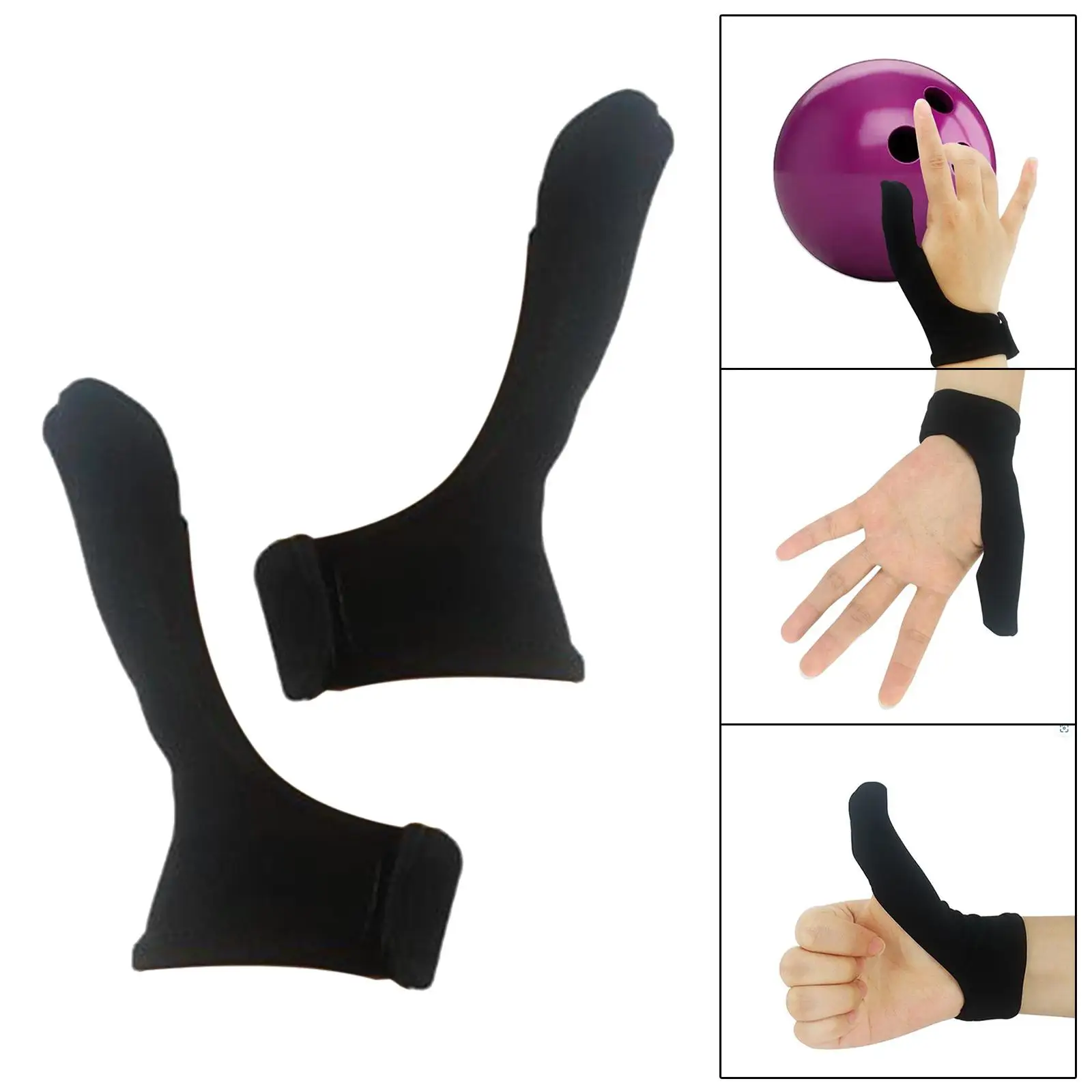 

Bowling Thumb Protector Right Left Hand Grip Protection Gear Glove Sock