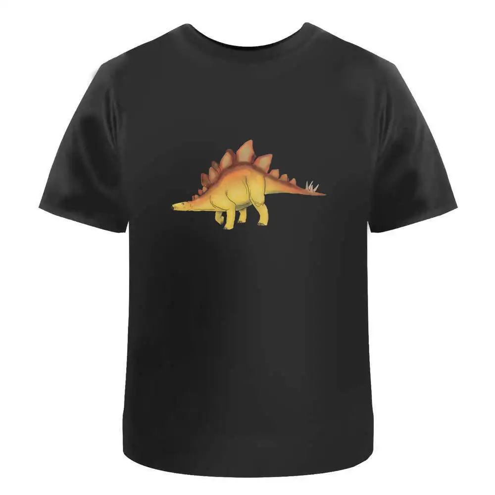 Хлопковые футболки Stegosaurus аниме Графические для мужчин и женщин