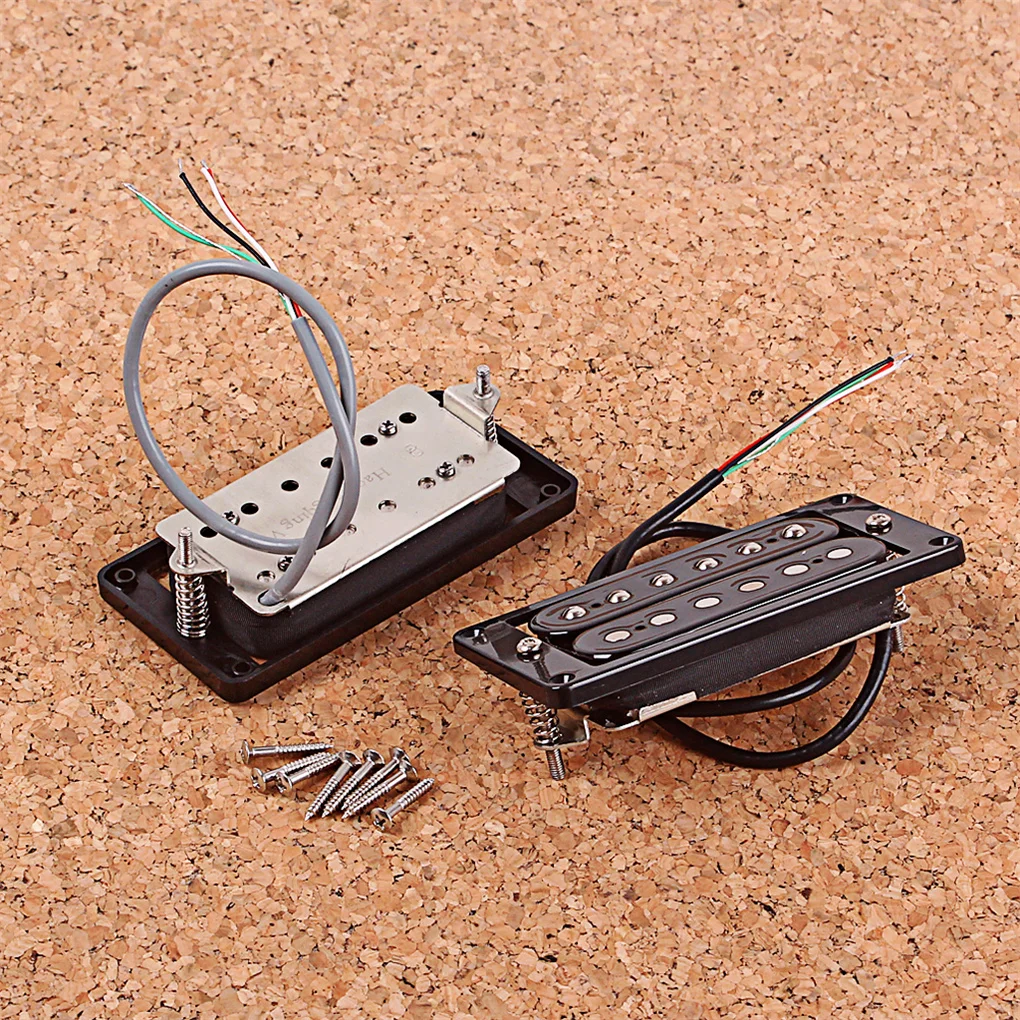 

Pickup Adjustable Neck Set Double Coil Pickups 4C Conductor Harness