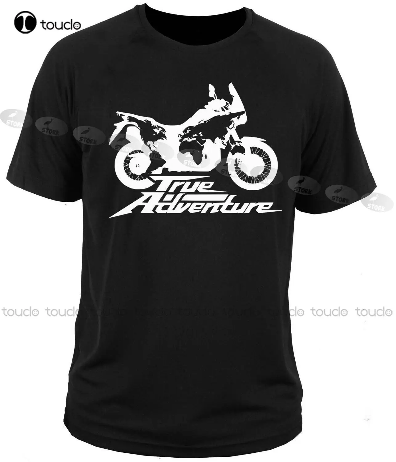 

T-Shirt Hon Africa Twin True Adventure Crf 1000L Crf1000L Motorcycle Motorrad Men Funny Cotton Top Tees Short Sleeve