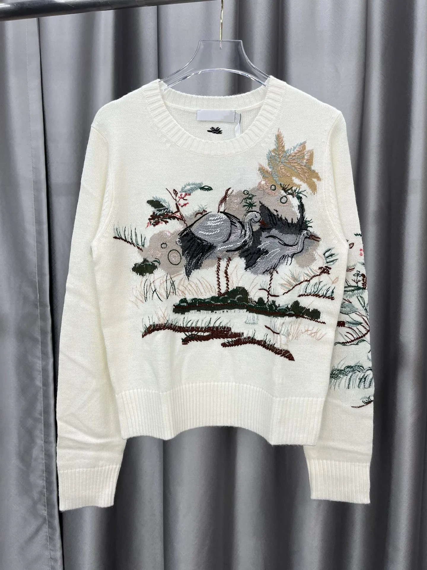 

2022 осенний шикарный женский высококачественный кашемировый свитер с вышивкой C653