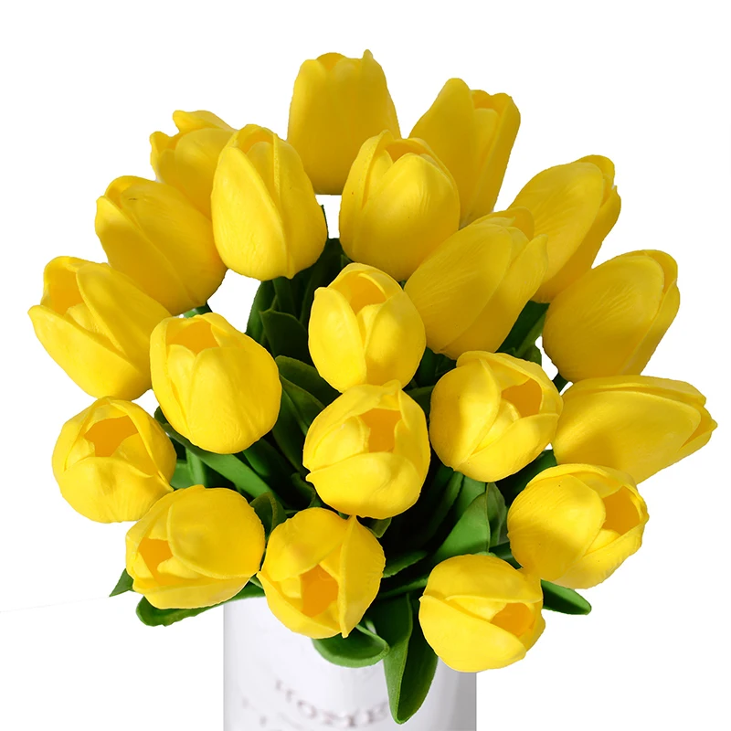 

6pcs/Set Plastic Fake Flower Tulips for Wedding Party Decoration Birthday Gift Photo Props Holiday Present Home Desktop Decor
