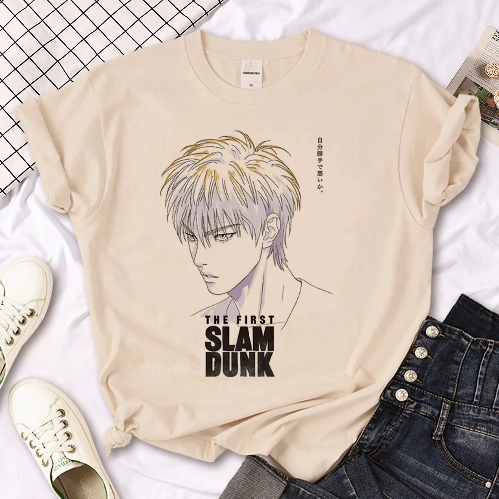 

Футболка Slam Dunk для женщин Y2K, комикс, футболка для девушек, аниме одежда