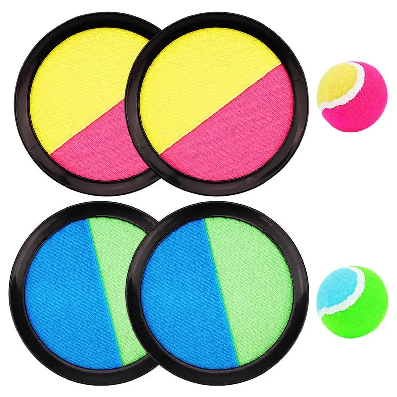 

Набор для самостоятельного броска мяча и захвата спортивных семейных игр с 2 лопатками и мячом для детей в возрасте от 3 лет и старше