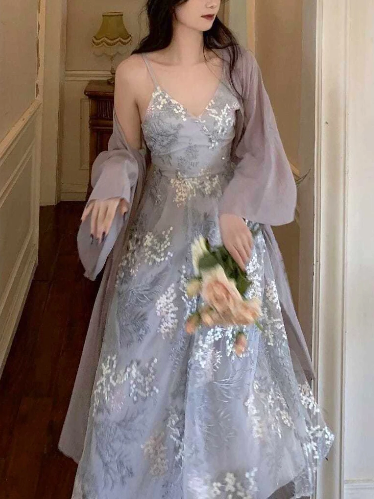 

Элегантное пикантное платье во Франции, женское вечернее праздничное платье миди, женское винтажное дизайнерское модное платье с высокой т...