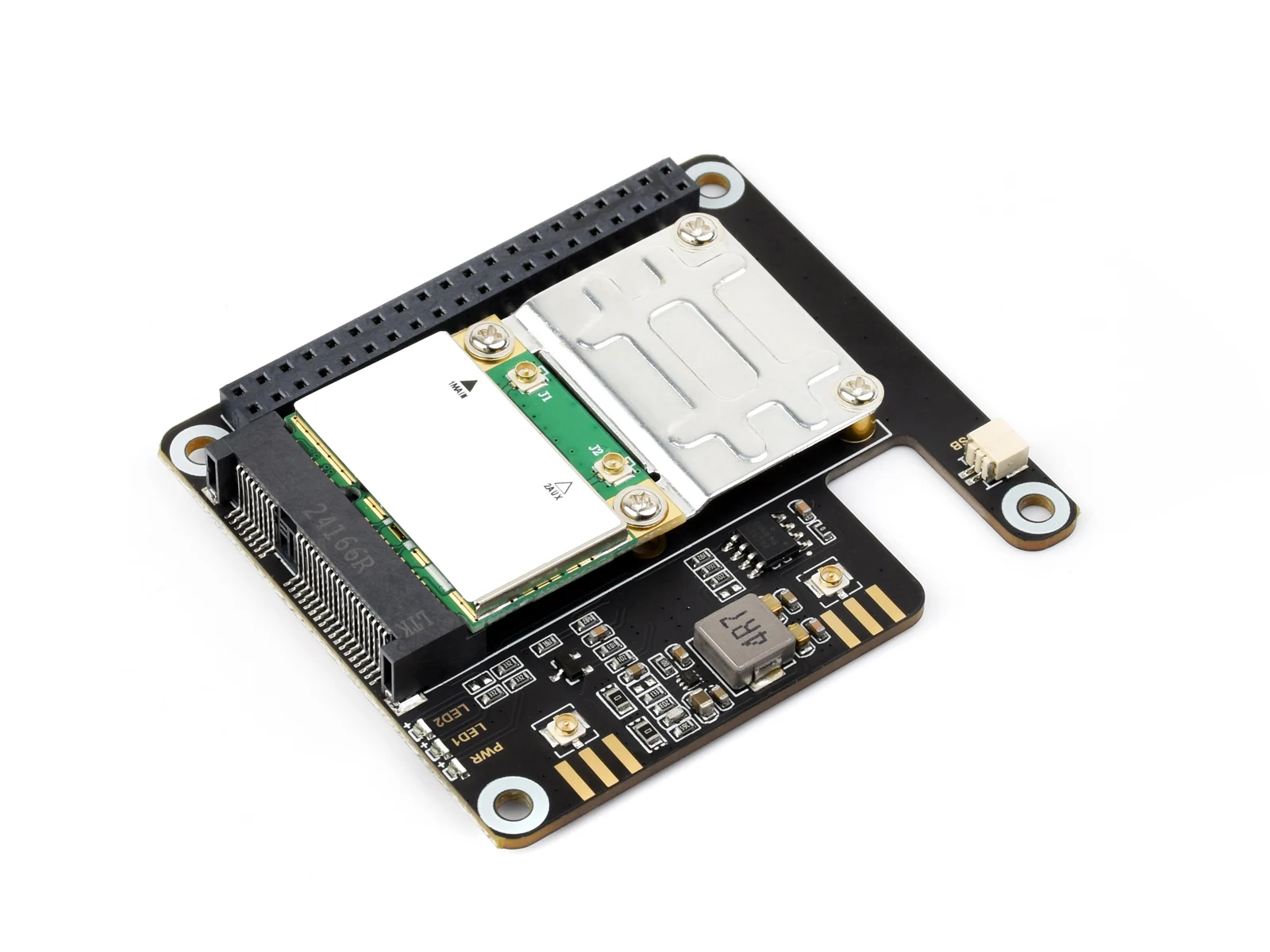 Адаптер Waveshare PCIe TO MiniPCIe для Raspberry Pi 5, совместимый с беспроводным ночиком MiniPCIe, без драйверов, Plug and Play (art.: 3920cf73248d7) - 3920cf73248d7