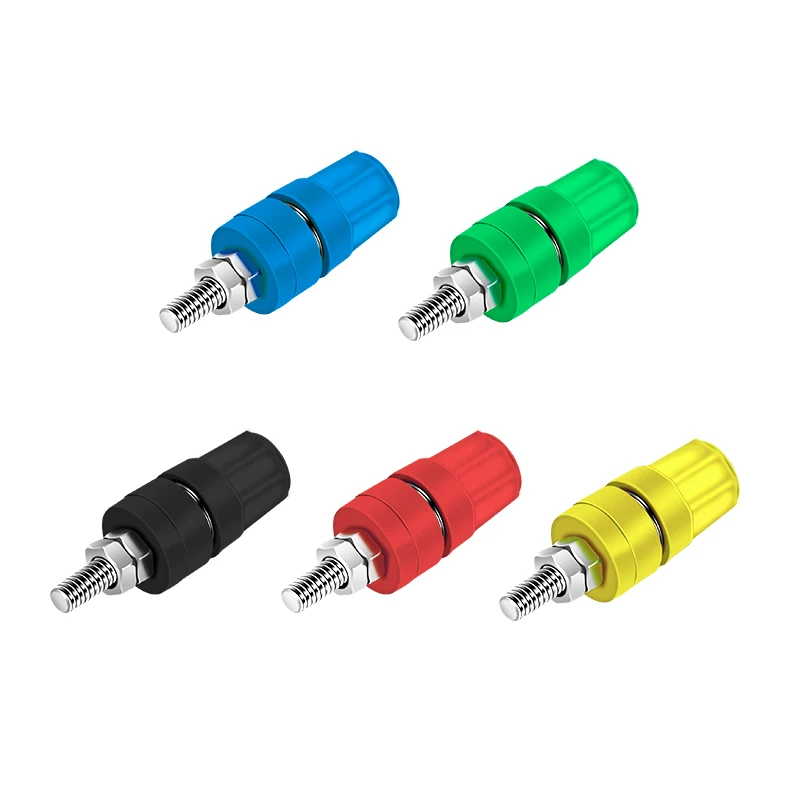 

5 шт. M4X36 терминал из чистой меди 4 мм разъем типа банан 20 А Винтовая клемма вилка-банан 60 в гайка бытовые приспособления