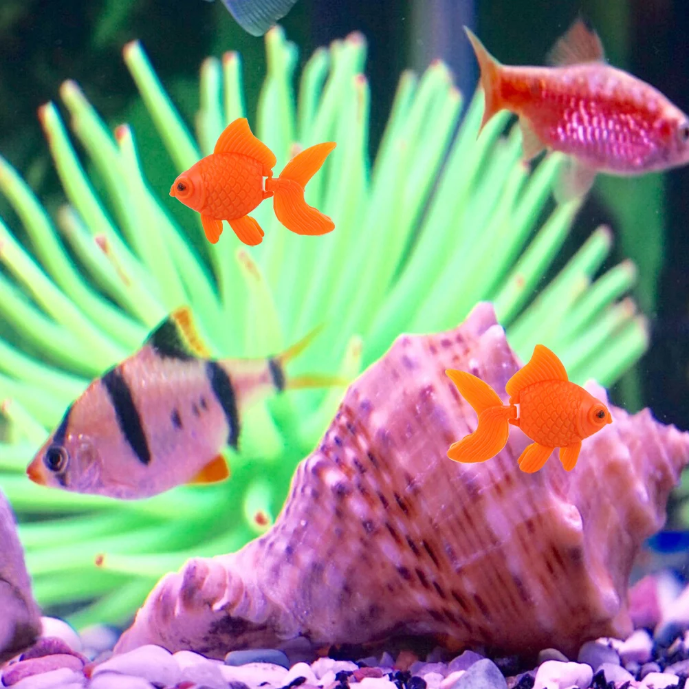 25 шт. Искусственная Золотая Рыбка Игрушка Поддельное Плавание Плавающий