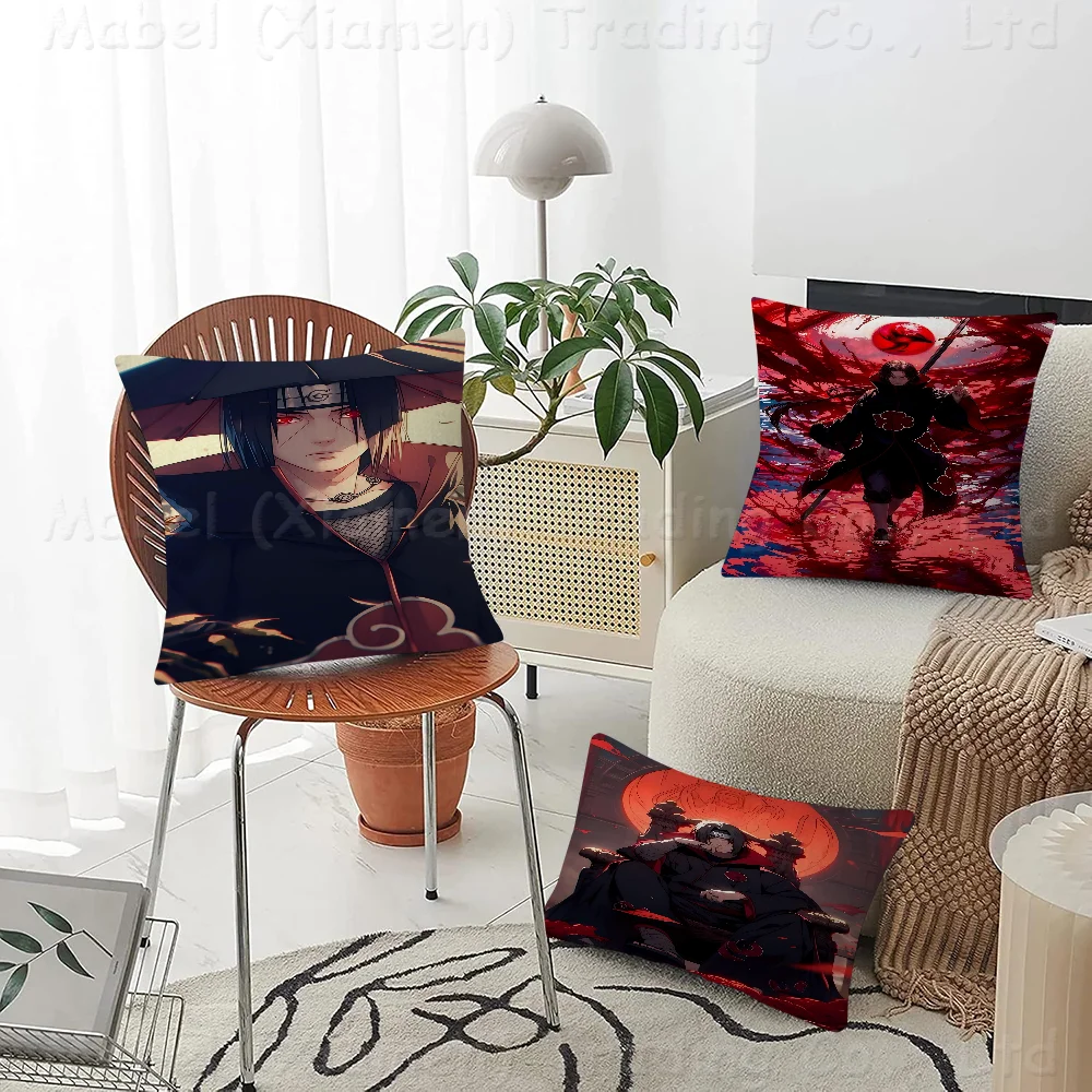 Naruto U-UchihaS I-ItachiS Pillow Cover Design Cushion Decor Holiday Decorati