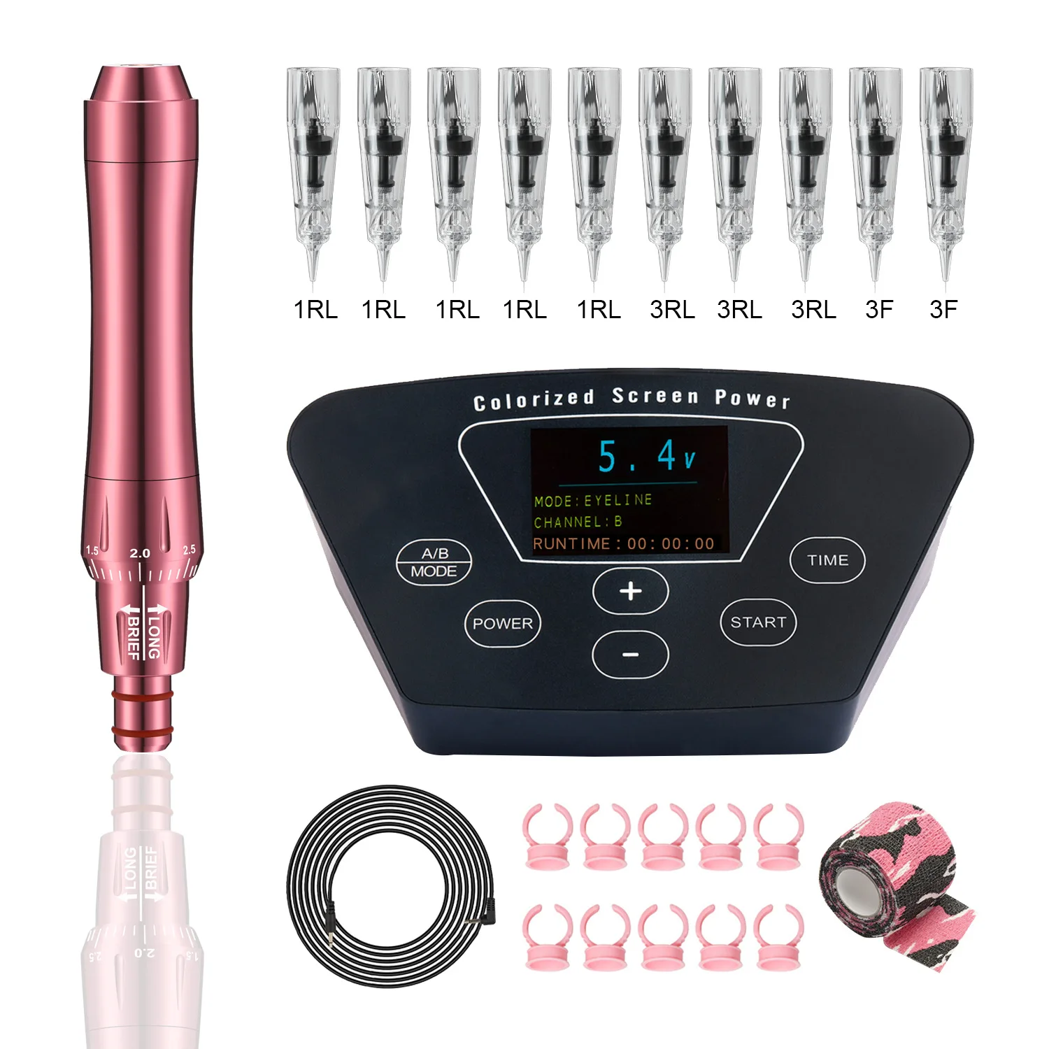 

Tattoo eyebrow tattoo all-in-one machine Full-disposable hemp-free instrument Multi-function digital panel Eyebrow tattoo set