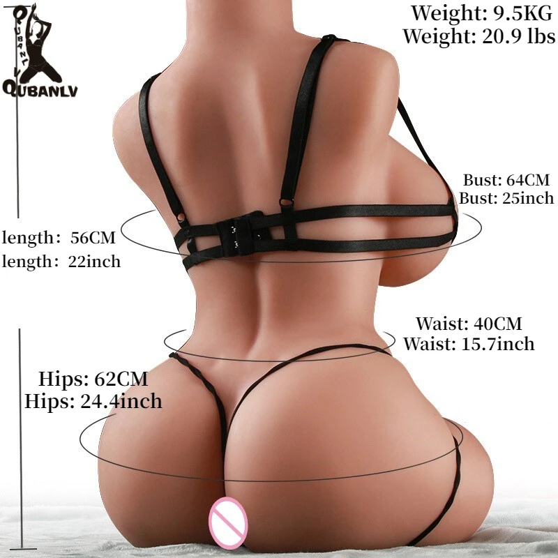 QUBANLV Male Bust Sex Doll Medical Silicone Masturbation Device Dual Channel Big Breast Real Vagina + AnusXxx | Красота и здоровье