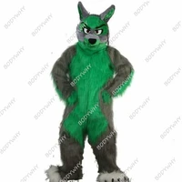 long fur wolf mascot costume fursuit animal cosplay animal fancy dress parade fursuit furry outfits advertising parade adults