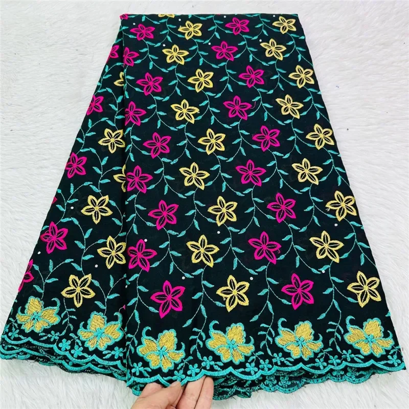 5 ярдов Высококачественная сухая кружевная ткань вышитая крупными бусинами в