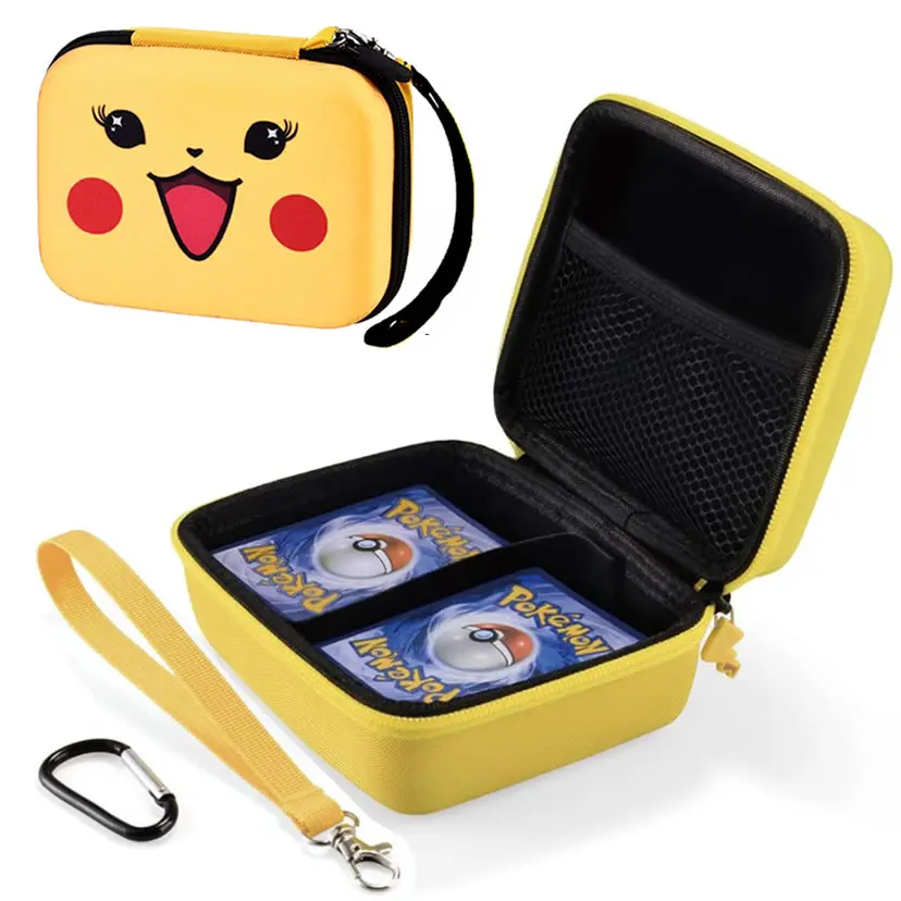 

Ящик для хранения карт Pokemon вмещает 400 покемоновых букв VMAX TCG, органайзер для карт, чехол, игра, коллекция, держатель, подарок, детская игрушка