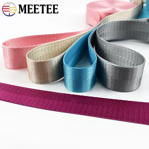 Meetee нейлоновая лента 25 мм 2/5/10 м