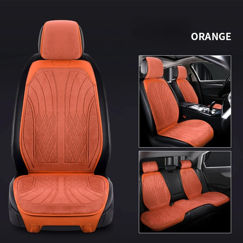 

Чехлы из замши для автомобильных сидений, универсальные всесезонные, полный комплект, аксессуары для сидений, подушка для автомобильного сиденья