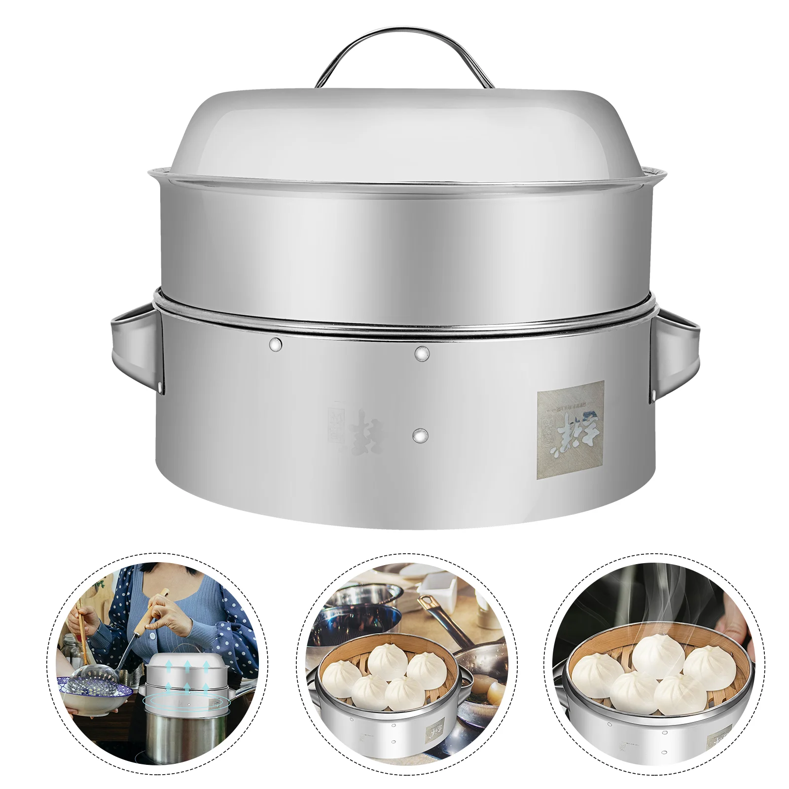 

Stainless Steel Steam Basket Durable Food Steamer Simple Food Steamer with Lid