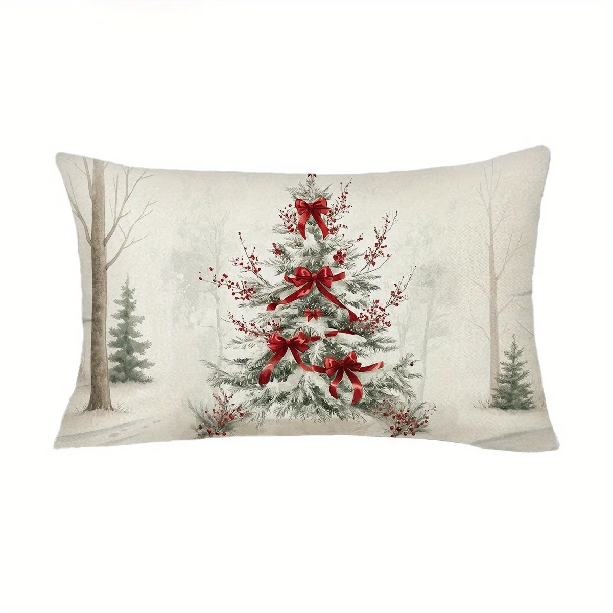 

Наволочки с принтом Рождественской елки 40x40 см