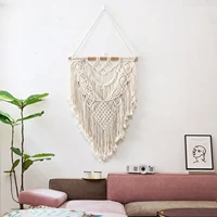 nordic bohemian tapestry macrame cotton rope tapestries wall hanging hand woven home decoration tassel living room decor