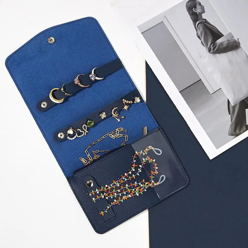 

Jewelry Organizing Bag Good Exquisite Modern Design Jewelry Organizer Space-saving Classification Jewelry Storage Purse