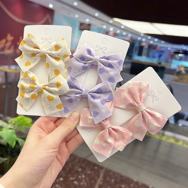 

Новая Милая заколка для волос с принтом love bow