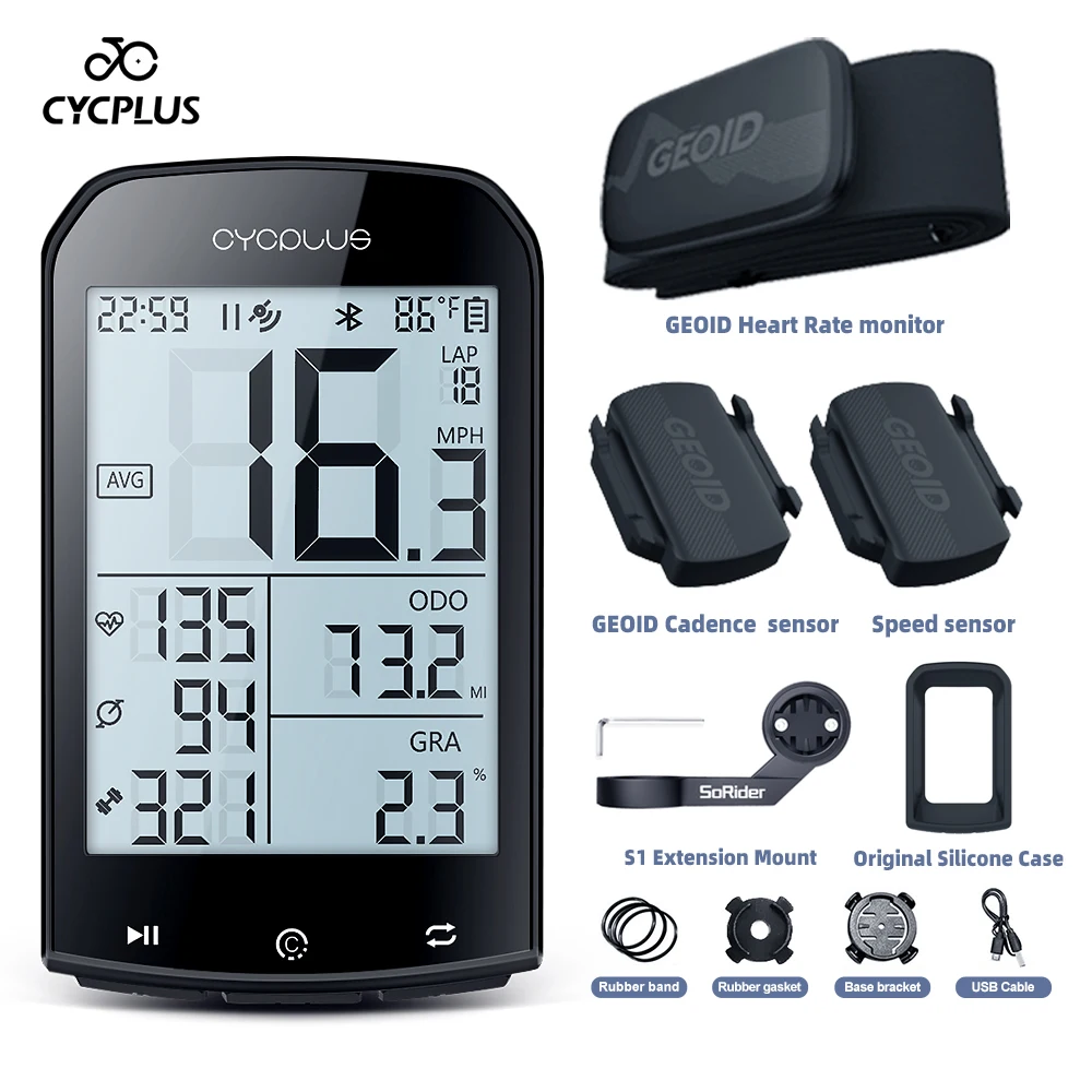 CYCPLUS M1 GPS роварны кампутар Strava бесправадны воданепранікальны дарожны цыкл MTB