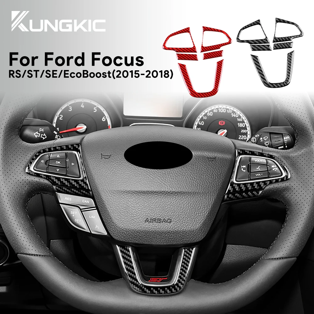 Автомобильная рамка для кнопки рулевого колеса Ford Focus SE RS ST Ecoboost 2015 2016 2017 2018
