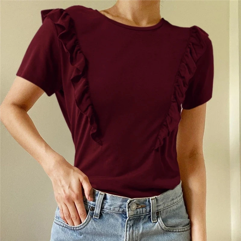 

2023 Spring And Autumn New High Quality Women's Casual T-shirt 2023t21