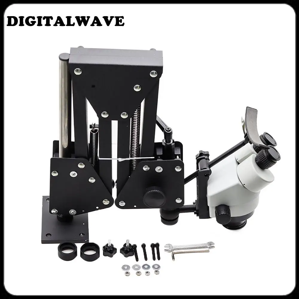 

7X-45X Stereo Microscope with Hard Aluminum Stand Jewelry Microscope Dental Microscope for Jewelry Tools