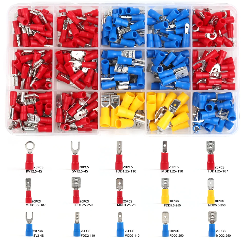 280 шт. клеммы для холодного обжима в штучной упаковке клеммная колодка с