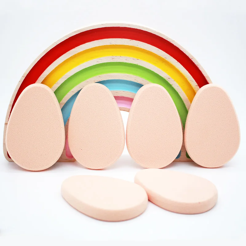 

6pcs Egg Cosmetic Puff Powder Puff Smooth Women's Makeup Foundation Sponge Beauty To Make Up Tools Accessories Water-drop Shape