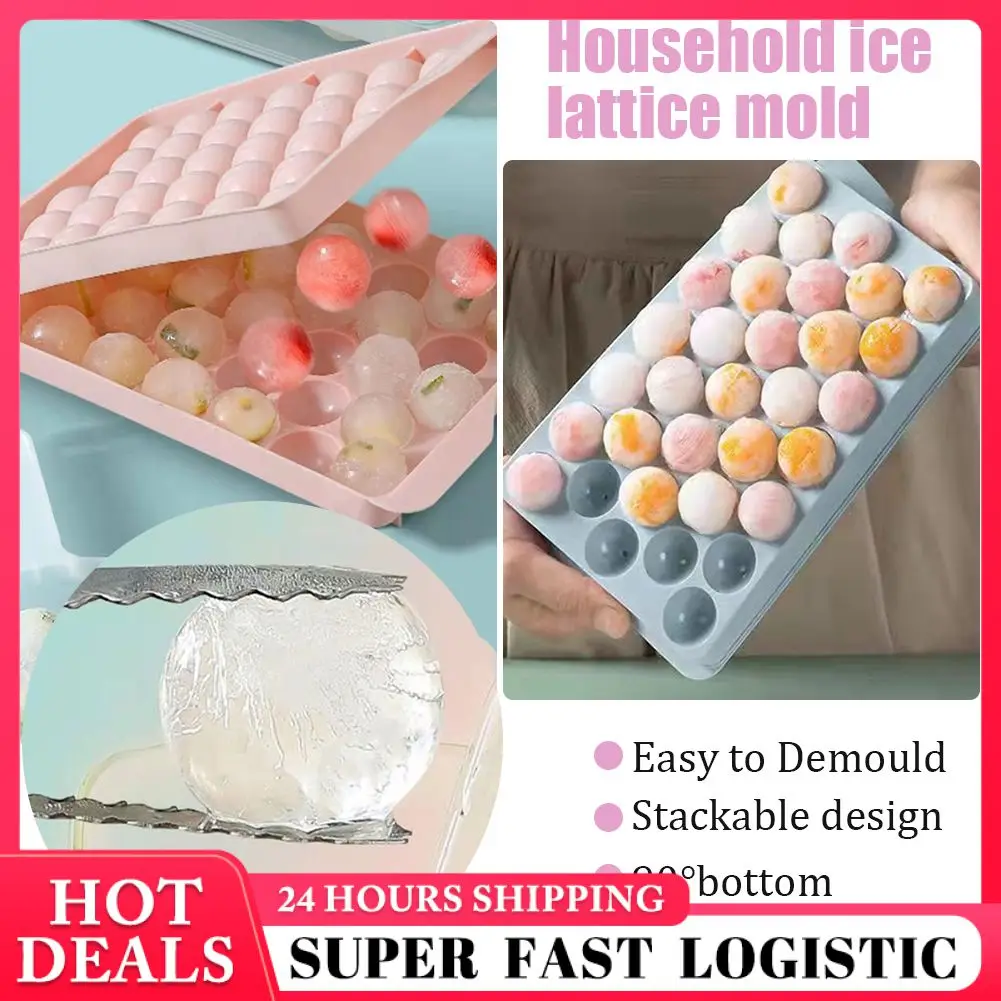 

Ice Boll Hockey PP Mold Frozen Whiskey Ball Popsicle Tray Box Homemade Lollipop Making Gifts Kitchen Tools Accessories
