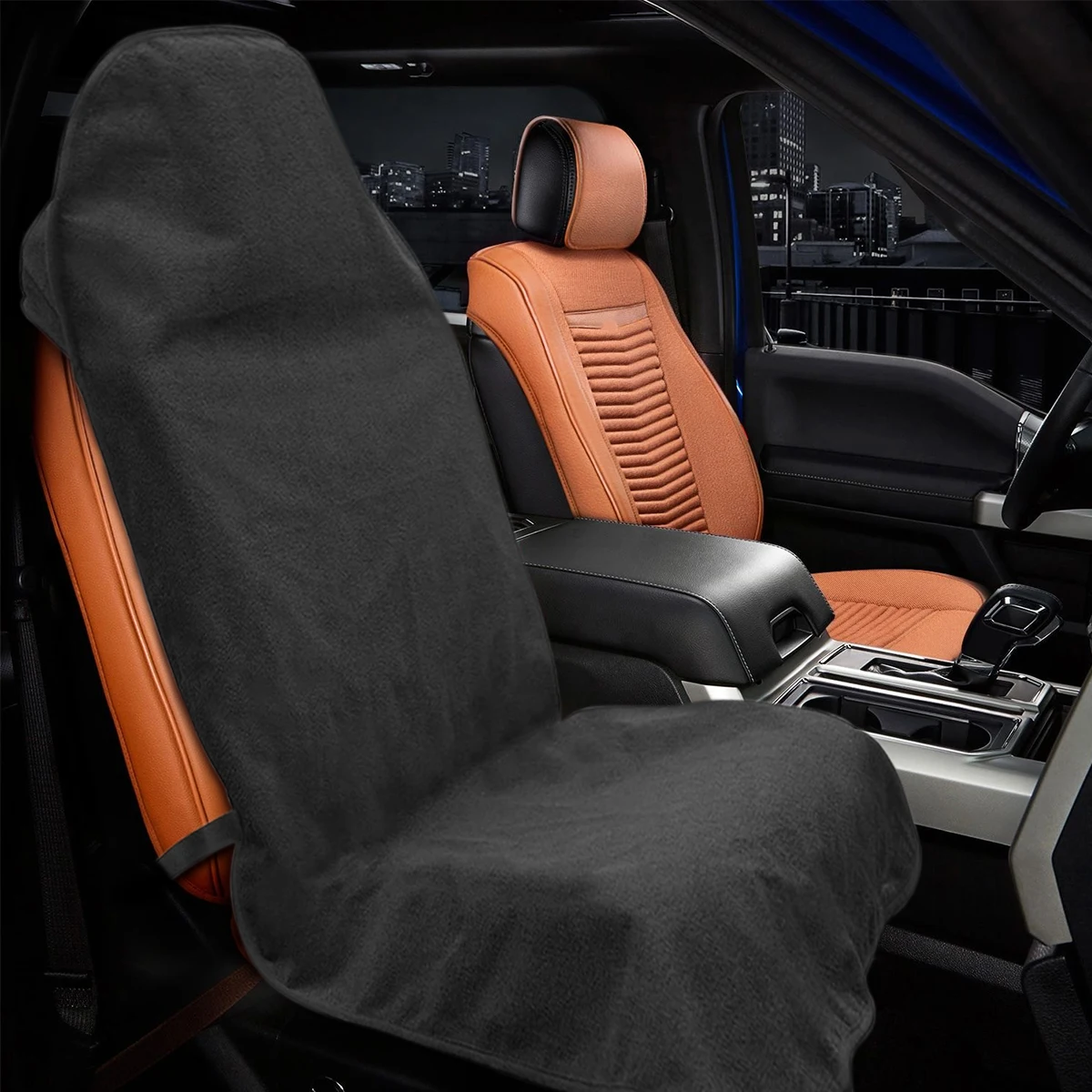 

Car Seat Cover Waterproof Car Seat Towel with Adjustable Elastic Strap Non-slip Breathable Car Seat Protective Cover for Truck