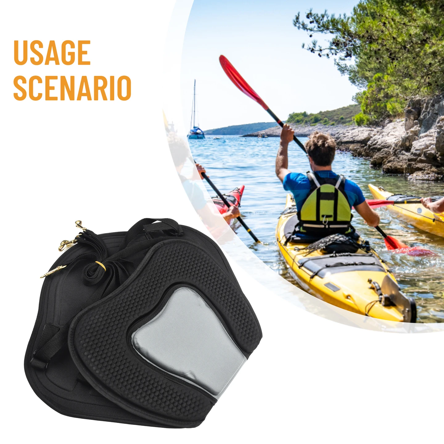 

Durable High Quality Kayak Seat Kayak Seats 1pc Adjustable Seat Back Seat Boat Accessories EVA Kayak Kayak Seats